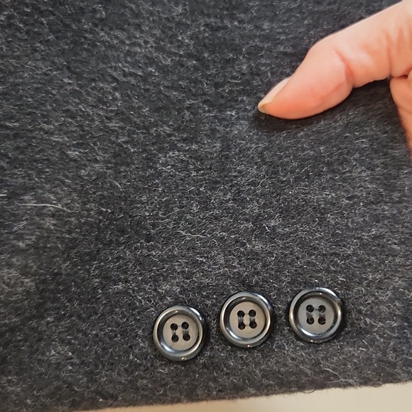 Nino Cerruti Charcoal Gray Wool and Cashmere Blend Long Coat 36S - Picture 6 of 13